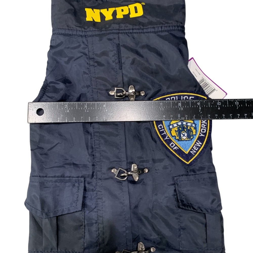 Royal Animals NYPD Police Dog Coat Blue Medium Water Resistant Fleece Lined NEW - Picture 9 of 13